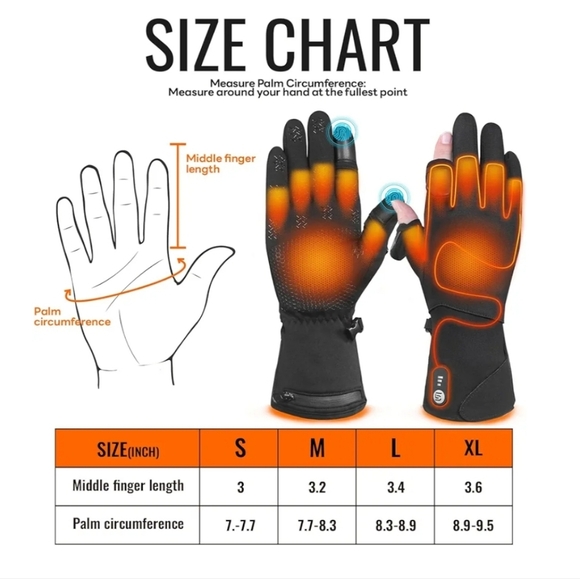 Heated Glove With Touchscreen Capable New - Picture 5 of 16